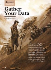 Gather your data cover.