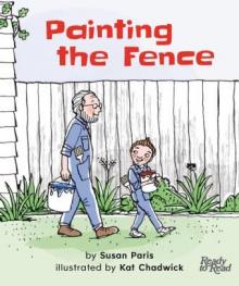 Painting the fence.