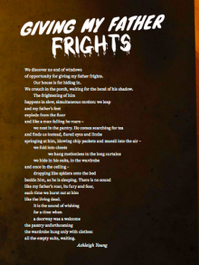 Giving my Father Frights cover page