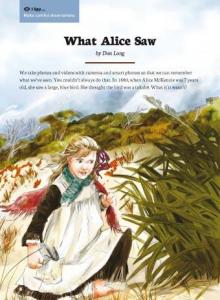 What alice saw cover.
