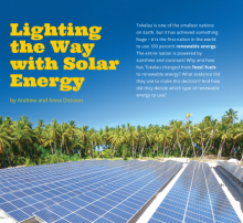 Lighting the way with solar energy cover.