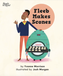 Robot with scones. Robot with scones.