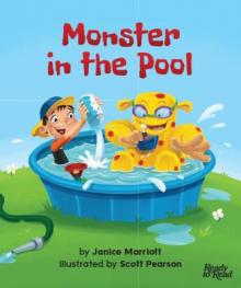 Monster in the pool cover.