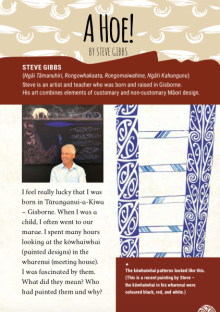 Steve gibbs and his artwork.